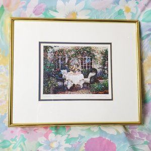 Vintage Framed Original H GORDON Print - "FEBRUARY DREAM"